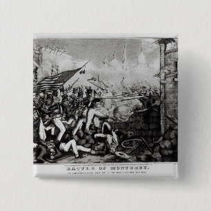 Bóton Quadrado 5.08cm Batalha de Monterey