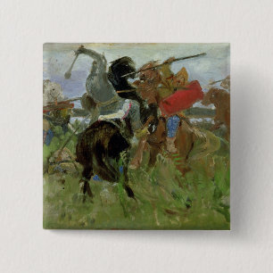 Bóton Quadrado 5.08cm Batalha entre o Scythians e