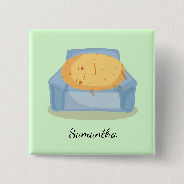 Bóton Quadrado 5.08cm Batata Cria (Frente)