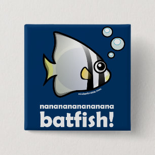 Bóton Quadrado 5.08cm Batfish do nananananananana!
