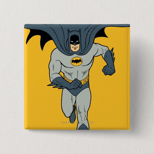 Bóton Quadrado 5.08cm Batman Running (Frente)