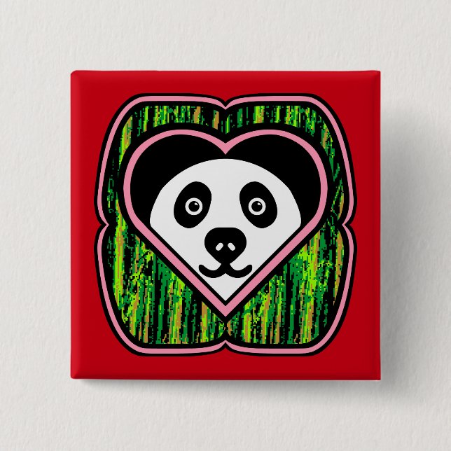 Bóton Quadrado 5.08cm Bearmboo (Frente)