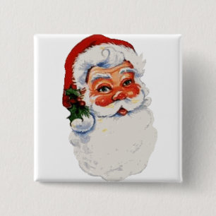 Bóton Quadrado 5.08cm Bebê do papai noel!