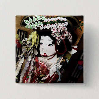 Bóton Quadrado 5.08cm Bebê japonês