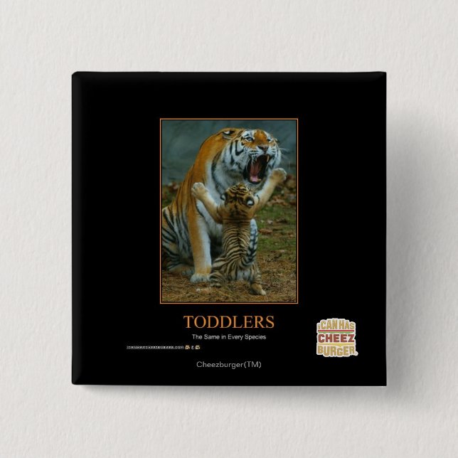 Bóton Quadrado 5.08cm Bebês (Frente)