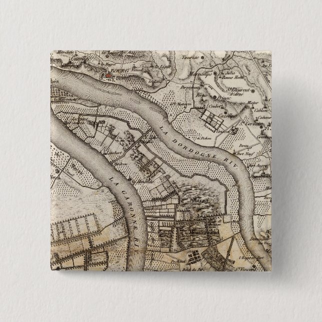 Bóton Quadrado 5.08cm Bec d'Ambes (Frente)