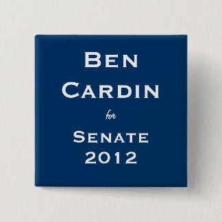Bóton Quadrado 5.08cm Ben Cardin para o Senado