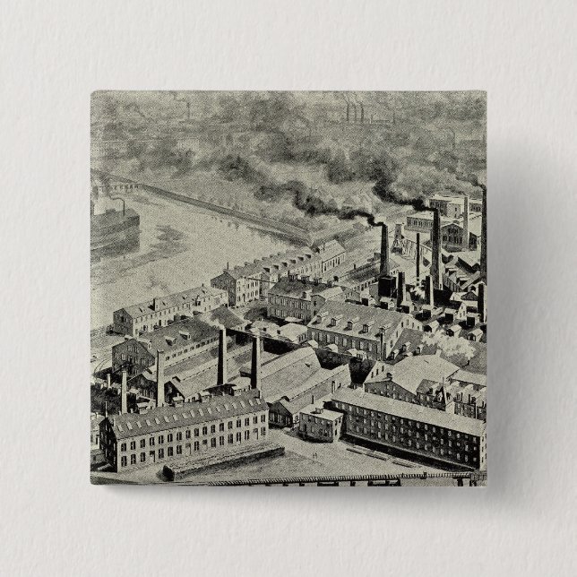 Bóton Quadrado 5.08cm Benedict & Burnham Mfg Co (Frente)