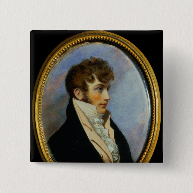 Bóton Quadrado 5.08cm Benjamin Bathurst (Frente)