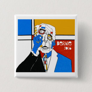 Bóton Quadrado 5.08cm Bernie '16