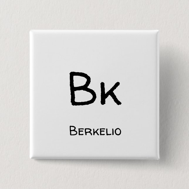 Bóton Quadrado 5.08cm Berquélio - Bk (Frente)
