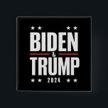 Bóton Quadrado 5.08cm Biden Trump 2024 Funny Eletion VP Presidencial<br><div class="desc">Biden Trump 2024 Funny Eletion VP Presidencial</div>