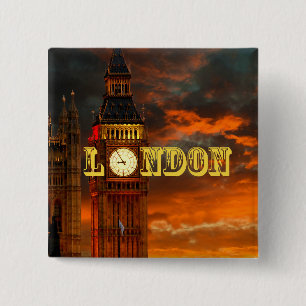 BÓTON QUADRADO 5.08CM BIG BEN LONDRES