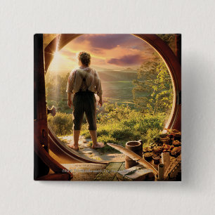 Bóton Quadrado 5.08cm BILBO BAGGINS™ de volta na colagem de Shire