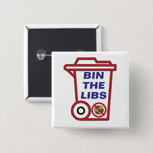 Bóton Quadrado 5.08cm Bin the Liberal Party - Australia 2022