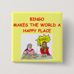 Bóton Quadrado 5.08cm bingo