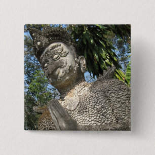 Bóton Quadrado 5.08cm Birdman Wai... Nong Khai, Isaan, Tailândia