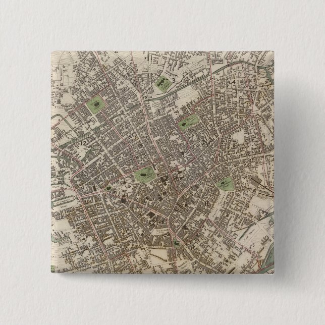 Bóton Quadrado 5.08cm Birmingham (Frente)