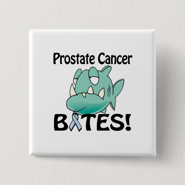 Bóton Quadrado 5.08cm BITES DE Cancer próstata (Frente)
