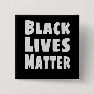 Bóton Quadrado 5.08cm Black Lives é importante BLM