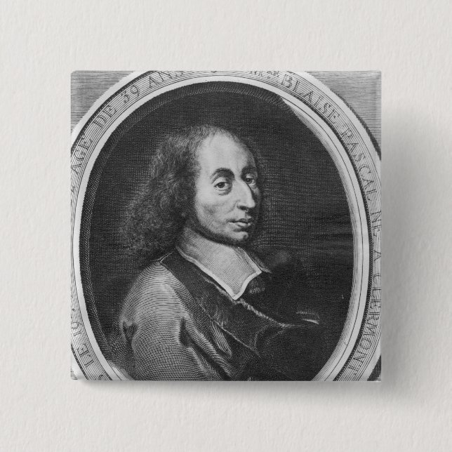 Bóton Quadrado 5.08cm Blaise Pascal (Frente)