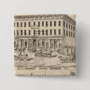 Bóton Quadrado 5.08cm Bloco da WC Simond em Brandon