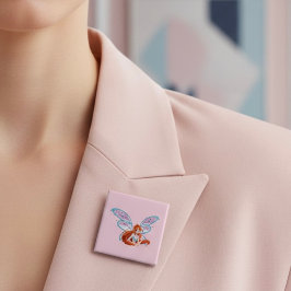 Bóton Quadrado 5.08cm Bloom