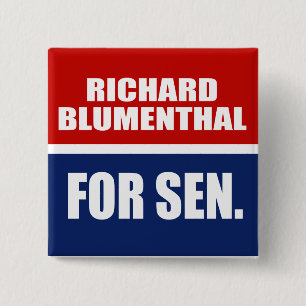 BÓTON QUADRADO 5.08CM BLUMENTHAL DE RICHARD PARA O SENADO