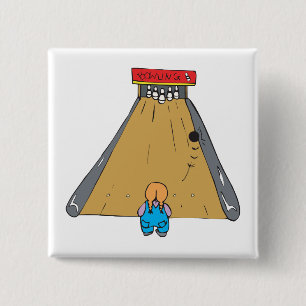 Bóton Quadrado 5.08cm bola de sarjeta de boliche