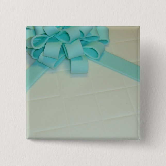 Bóton Quadrado 5.08cm Bolo do manequim no botão (Frente)