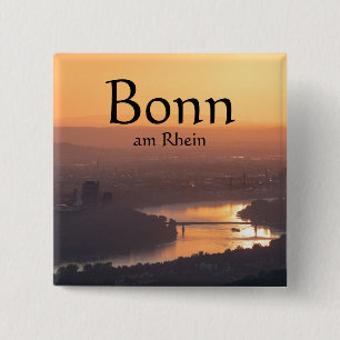 Bóton Quadrado 5.08cm Bonn Germany Souvenir