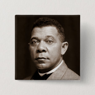 Bóton Quadrado 5.08cm Booker T. Washington O Grande Acomodador