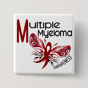 Bóton Quadrado 5.08cm BORBOLETA 3,1 do mieloma múltiplo