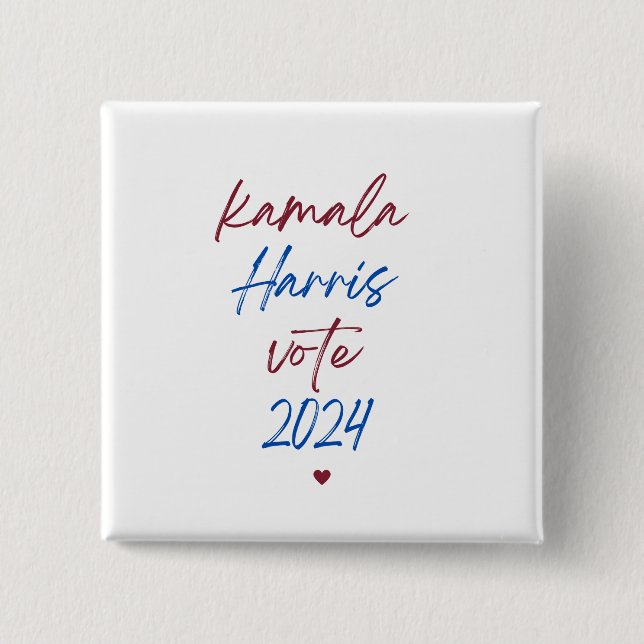 Bóton Quadrado 5.08cm Botão (Frente)