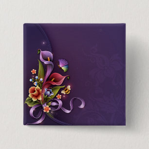 Bóton Quadrado 5.08cm Botão