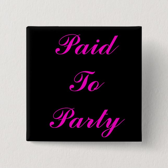 Bóton Quadrado 5.08cm Botão (Frente)