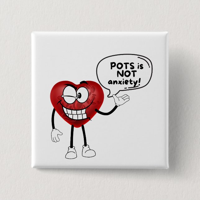 Bóton Quadrado 5.08cm Botão (Frente)