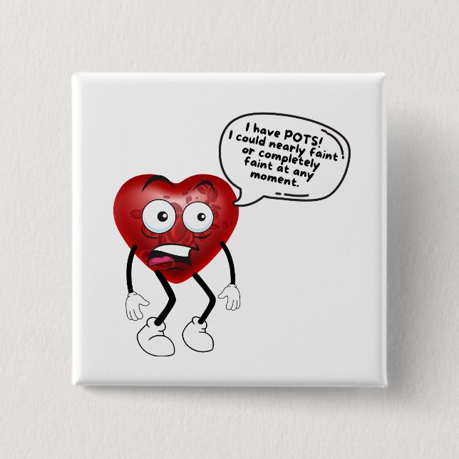 Bóton Quadrado 5.08cm Botão (Frente)