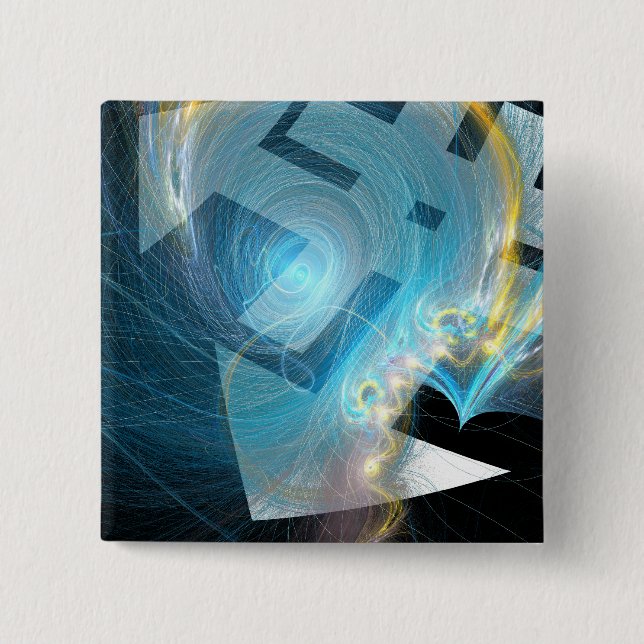 Bóton Quadrado 5.08cm Botão 2 de LOPSA (Frente)