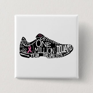 Bóton Quadrado 5.08cm " botão 2x2 quadrado