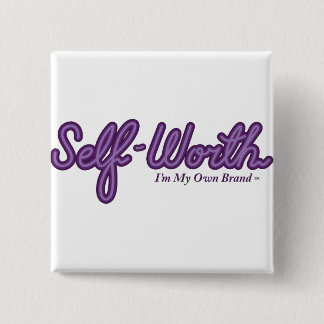 Bóton Quadrado 5.08cm Botão acima de sua marca