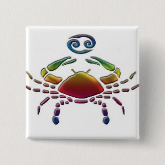 Bóton Quadrado 5.08cm Botão alegre do cancer