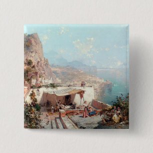 Bóton Quadrado 5.08cm Botão Amalfi da Unterberger