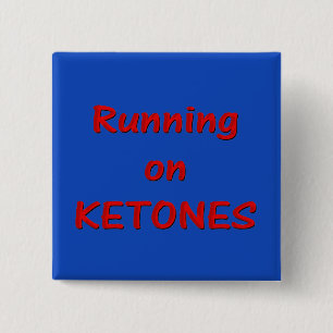 Bóton Quadrado 5.08cm Botão Ativar Ketones