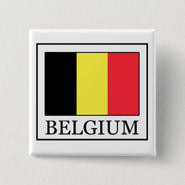 Bóton Quadrado 5.08cm Botão Bélgica (Frente)
