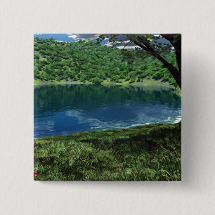 Bóton Quadrado 5.08cm Botão Beside Deep Waters (Águas profundas)