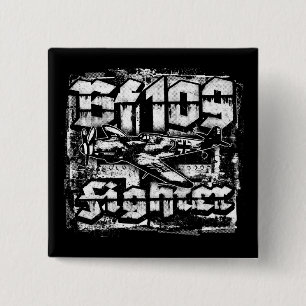 Bóton Quadrado 5.08cm Botão Bf 109