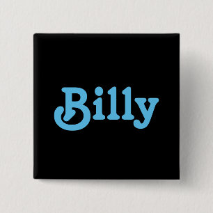 Bóton Quadrado 5.08cm Botão Billy