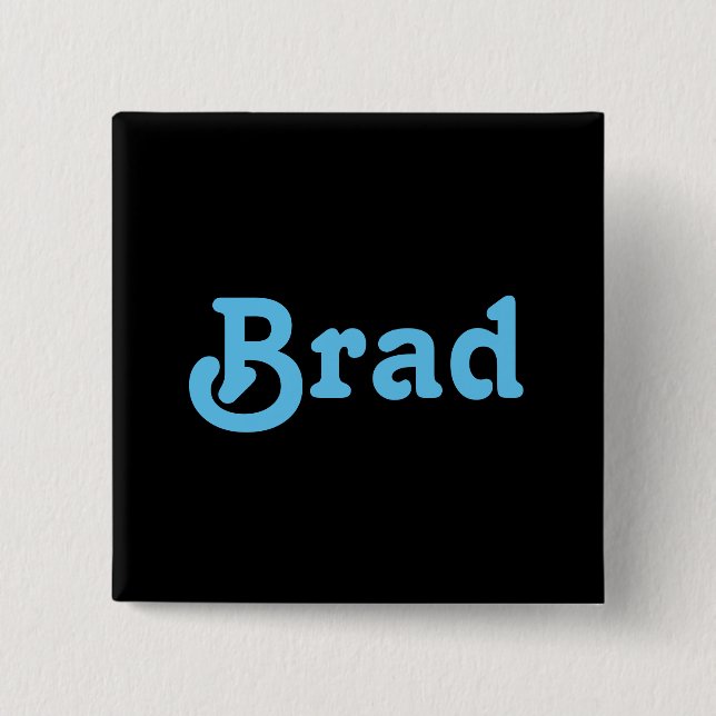 Bóton Quadrado 5.08cm Botão Brad (Frente)