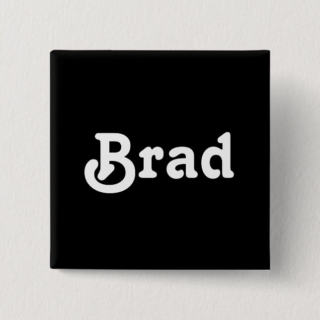 Bóton Quadrado 5.08cm Botão Brad (Frente)
